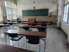 神学科教室は昔のまま。